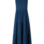 Sleeveless Tiered Maxi - Navy Blue