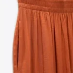 Flowy Wide Leg Pants - Orange